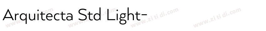 Arquitecta Std Light字体转换